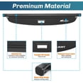 thumbnail image 5 of Nilight Trunk Cargo Cover for Toyota RAV4 Accessories 2019 2020 2021 2022 2023 2024 2025, Retractable Security Shade Rear Cargo Cover, with Trunk Storage Net, 1-Pack, 5 of 6