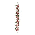 thumbnail image 4 of Vigne Décorative de Baies Rouges de 100 cm Suspendue avec Feuilles Vertes pour la Maison, Fête, 4 of 5