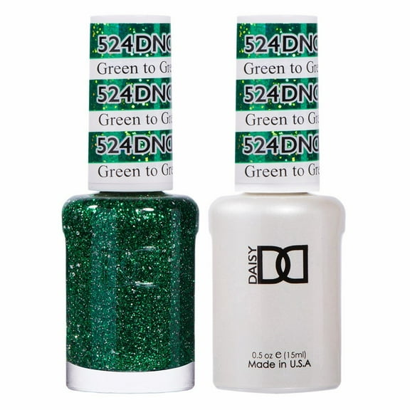 DND Nail Polish Gel & Matching Lacquer Set Duo 524 Green to Green