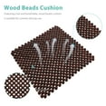 thumbnail image 3 of IFANTNG 1 Pc Summer Cool Square Wooden Bead Cushion Car Seat Cushion Wood Beads Seat Pad, 3 of 9