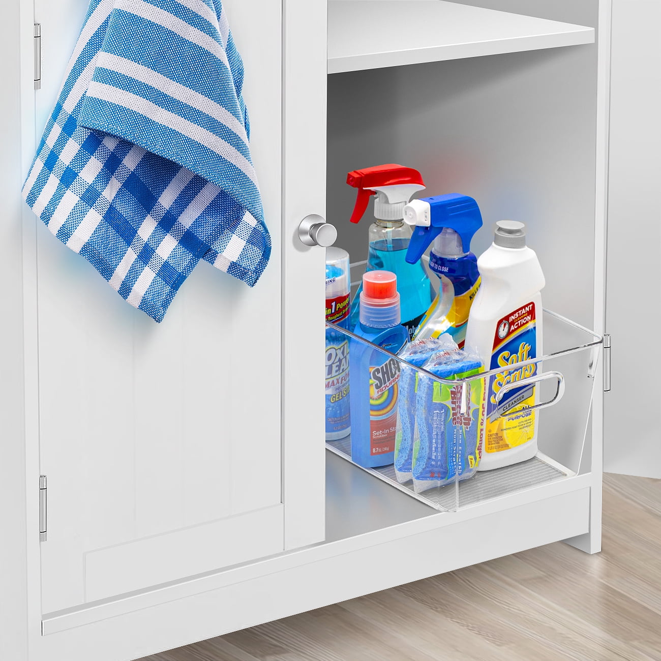 Sorbus Clear Plastic Storage Bins - Kitchen, Pantry, Cabinet, Fridge, and Refrigerator Organizer (8-Pack)
