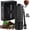 Black, variant on Manual Coffee Grinder Gift Box Detachable Stainless Steel Conical Burr Aluminum Coffee Bean Grinder with 25 Grinding Settings Cleaning Brush Grindable Espresso Moka Pot for Camping Black