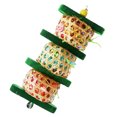 thumbnail image 2 of EeaseMX Juguete colgante de bola de ratán, campana para loros, juguete masticable para pájaros, jaula para pájaros., 2 of 7