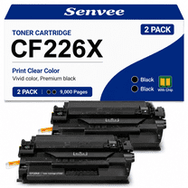 26X CF226X Black Toner Cartridge 2-Pack High Yield, Replacement for HP ...