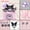 B, variant on Kuromi Cake Topper Anime Sanrio Action Figure Flag Happy Birthday Kuromi Cake Decoration Girl Baby Shower Kids Party Toy Gift