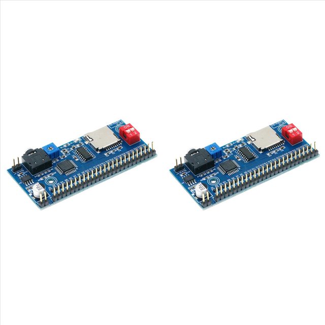 2X Módulo de Reproducción de Voz MP3, Disparador Único, Reproducción Única, Microcontrolador, Control DIY, Anunciador de Avisos, M3D5T