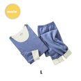 thumbnail image 2 of Sonducket Conjunto de ropa interior térmica de doble cara de lana sin costuras de cintura alta traje de lencería Unisex ropa de invierno ligera de felpa Prendas para la parte del cuerpo azul 2 Sonducket AP013400-14, 2 of 6