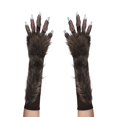 thumbnail image 1 of Faux Fur Wolf Gloves - Werewolf Paws with Long Nails for Props, 1 of 4