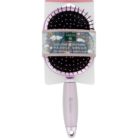 - Earth Therapeutics Hair Brush - Paddle - Silicon - Pink - 1 Count