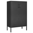 thumbnail image 4 of Seizeen Metal Storage Cabinet for Tool Garage Home Improvement, Storage Cabinet with Doors and Shelves Adjustable, Black, 4 of 12