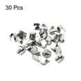 thumbnail image 3 of Uxcell 10x7mm Stainless Steel No Tie Shoelace End Clips Glossy Type, Silver 30 Pack, 3 of 5