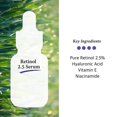 thumbnail image 3 of Sérum facial Cos De BAHA RS Retinol 2.5% con vitamina E 30 ml, 3 of 7