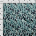 thumbnail image 3 of oneOone Polyester Spandex Blue Fabric Abstract Face Sewing Material Print Fabric By The Yard 56 Inch Wide, 3 of 4
