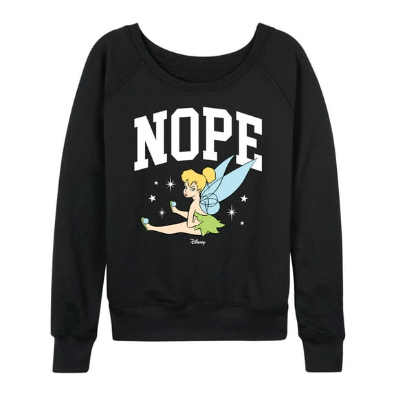 Tinker Bell - Nope Pouty Face - Women's Lightweight French Terry Long Sleeve Shirt