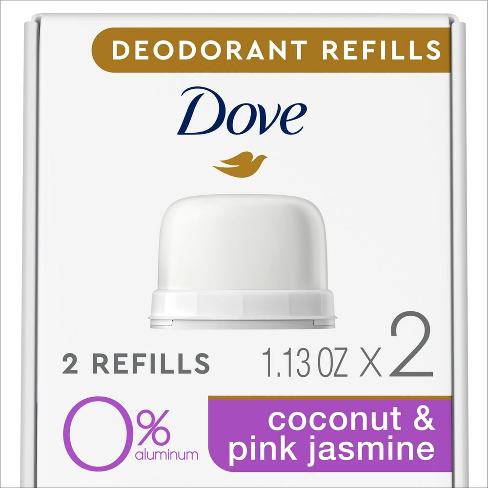 Dove Deodorant Refills Refill Kit Coconut + Pink Jasmine, 1.13 Oz., 2