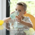 thumbnail image 5 of Olababy Clear View Silicone Training Cup with Straw Lid | Toddler Sippy Trainer 12mo+ | Unbreakable Water Drinking Cups for Kids 2yr+ | Baby Led Weaning & Feeding Supplies (Lilac, 9 oz), 5 of 7