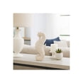 thumbnail image 2 of Coastal Seahorse Inspired Figurine for Home Decor - Nautical Ornaments for Bathroom, Office, and Living Room Accent - Decorative Sculpture for Shelf and Coffee Table Display - 12", White & Tan, 2 of 12