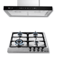 thumbnail image 1 of FLINE | Combo parrilla de gas y campana extractora 60 cm | Pared Tipo T | gris |LU4HA60, 1 of 5