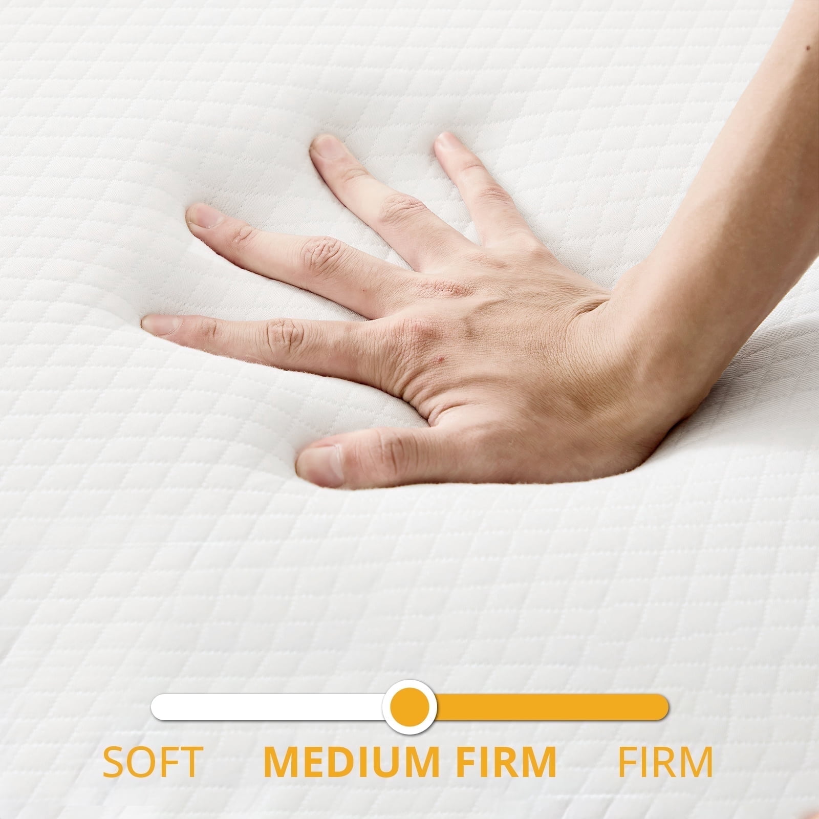 Beddle 4 inches Folding Full Size Memory Foam Mattress with Cover,Tri-fold Portable Mattress Topper for Guest Bed,Camping