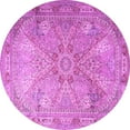 thumbnail image 1 of Ahgly Company Indoor Round Persian Purple Traditional Area Rugs, 3' Round, 1 of 4