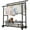 Black, variant on SUSUZI Double Rods Garment Rack with Wheels, 2 Tier Clothing Rack for Hanging Clothes