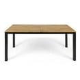thumbnail image 2 of CoSoTower 70'' Outdoor Acacia Wood Dining Table With Iron Legs, 2 of 9