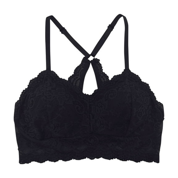 DAFPZW Womens Lace Bra No Underwire Lined Soft Racerback Bralettes Sexy Breathable Comfort Bras Full-Coverage Everyday Bras