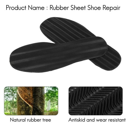

2024 TOP! 1 Pair DIY Stick On Full Soles Heel Palm Shoe Repair Anti-Slip Grip-rubber Pads - 29X11.5X0.2Cm