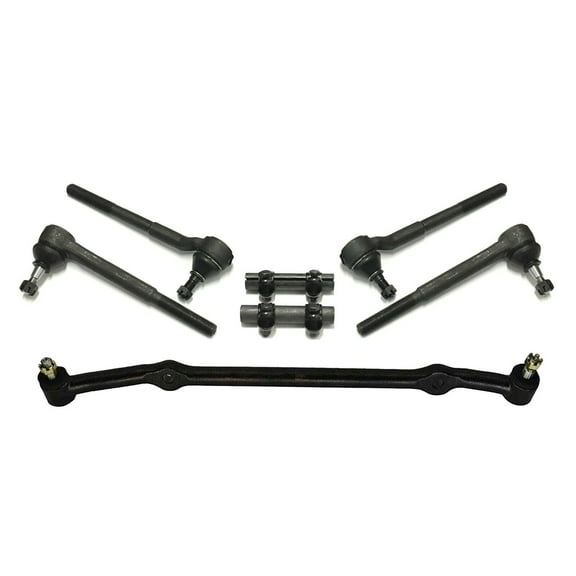 7 Pc Front Outer & Inner Tie Rod Ends   Adjusting Sleeves   Center Link Front Steering Kit Fits select: 1978-1987 BUICK REGAL, 1978-1988 CHEVROLET MONTE CARLO