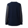 thumbnail image 5 of CONZONE Women's Lace Mesh T-Shirts Long Sleeve See Through T Shirts for Women Casual Crew Neck Sequined Lightweight Tees Soft Cozy Dailywear, 5 of 9
