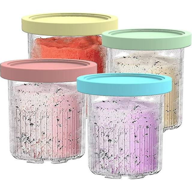 Compatible With Ninja Nc501 Nc500 Series Creami Deluxe Ice Cream Makers, Creami Pint Containers With