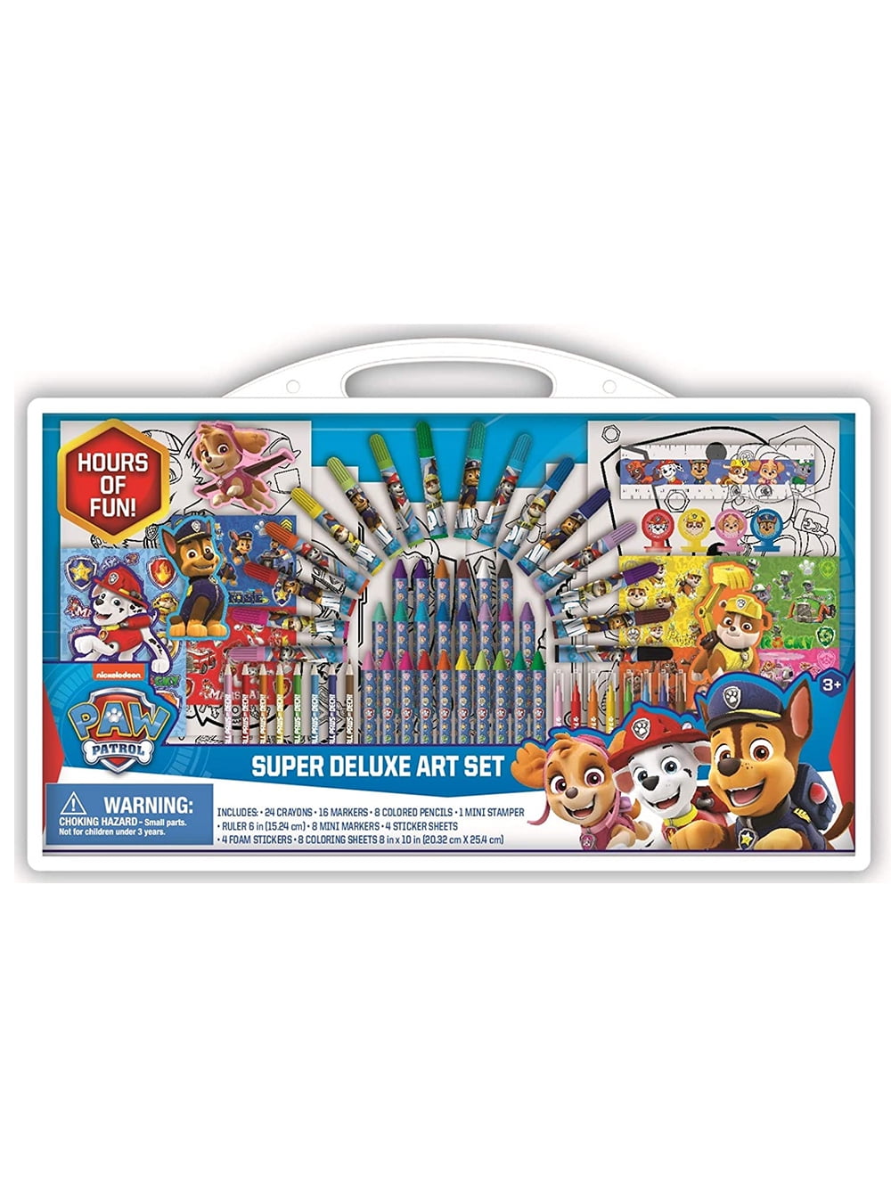 Paw Patrol Grab-Bag 2 Coloring Boards 3 Washable Markers & 25 Stickers New Age 3 