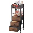 thumbnail image 1 of Carrito organizador de maquillaje HaPirm Rolling con 3 cajones y estantes, 1 of 9