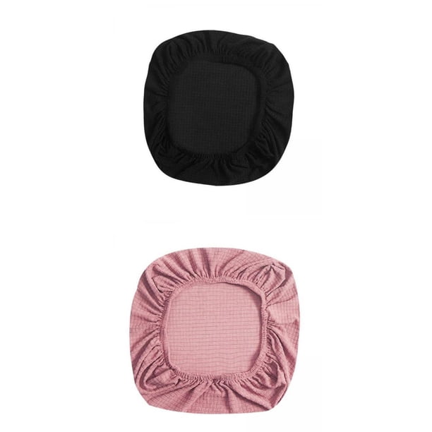 2 uds de asiento para silla Sunnimix funda protectora para cojín de silla de oficina negro rosa