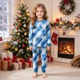 thumbnail image 2 of sdbrld Girls Christmas Pajamas Outfit for Kids Long Sleeve Sleepwear Tops and Pants 2Pcs Xmas Holiday PJs Sets Sizes 2-3 Years, 2 of 9
