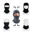 thumbnail image 5 of Homeya Balaclava Winter Ski Mask - Windproof, Breathable, Thermal Fleece - Head, Face & Neck Protection - Men & Women - Ideal for Skiing, Snowboarding, Riding & Cold Weather Outdoor Activities - Black, 5 of 7