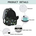 thumbnail image 4 of Alien UFO Black Pattern Backpack for School, Cute School Bag with Adjustable Shoulder Straps and Padded Back, 15.3"x11"x7.1", 4 of 5