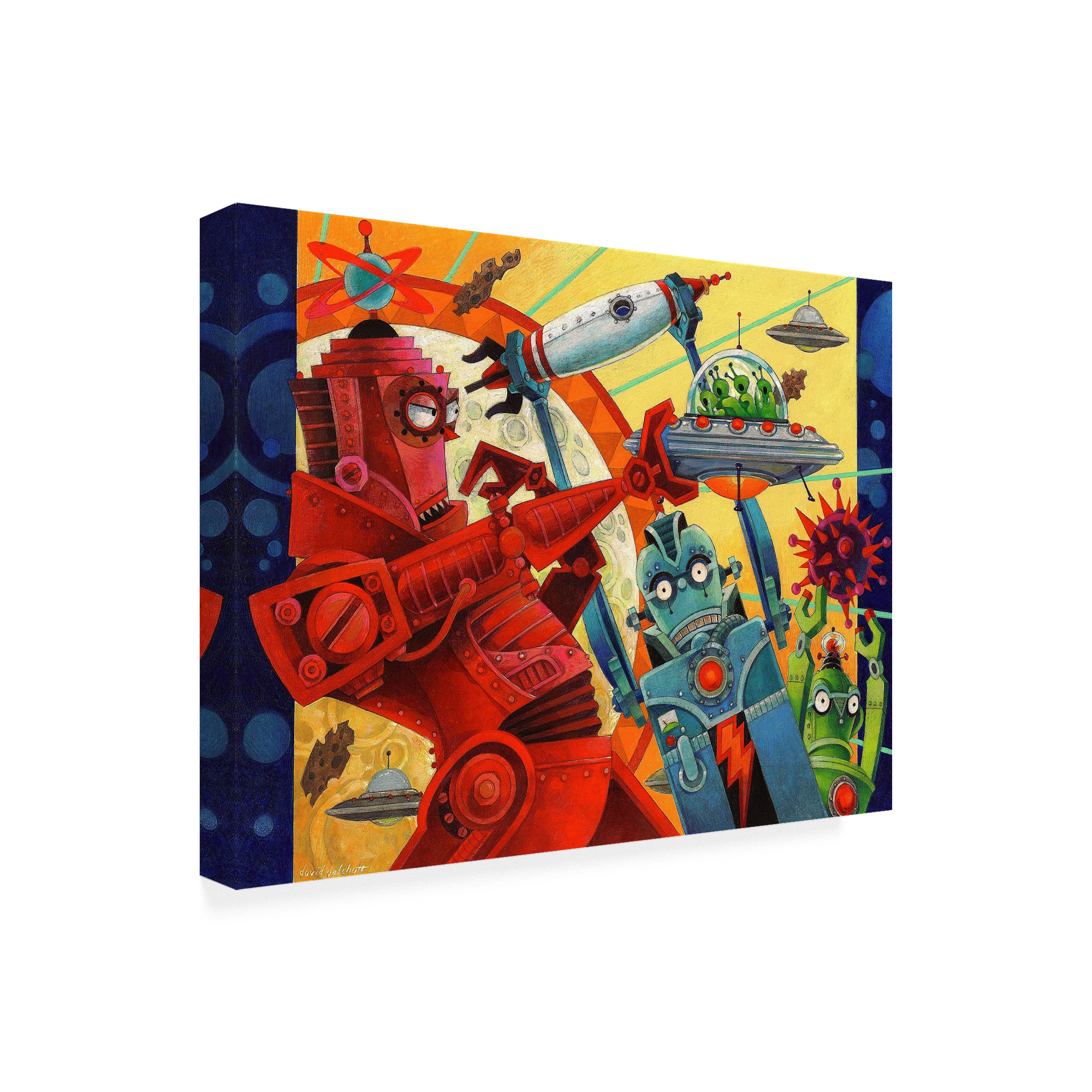 Trademark Fine Art 'Robotic Uprising' Canvas Art by David Galchutt