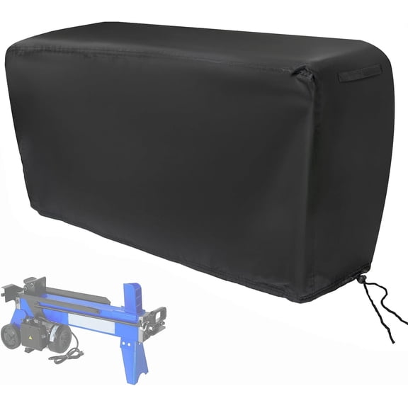 Guisong Electric Log Splitter Cover, Waterproof Dust-Proof Firewood Splitter Machine Covers for 5-9 ton Electric Wood Chipper - 37.8" x 11.8" x 19.3"