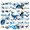 4A, variant on cartoon Whale Theme Stickers, Waterproof Whale Theme Sticker for Water Bottle Laptop Phone Cases Planner Skateboard Luggage Helmet Party Favor Decor, Ideal for Adults Teens Teacher Rewards