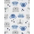thumbnail image 5 of Gerber Baby Boys 100% Cotton Flannel Receiving Blankets, 5-Pack, Critters, 5 of 8