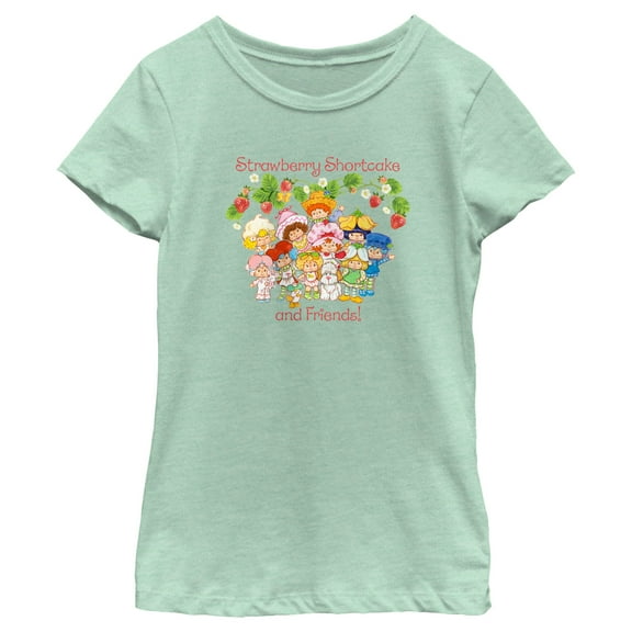 Girl's Strawberry Shortcake Happy Friendship  Graphic T-Shirt