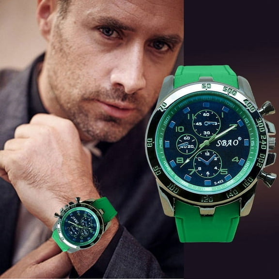 Latrodar Stainless Steel Sport Analog Quartz Modern Men Fashion Wrist Watch ,Green up to 50% Off