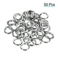 thumbnail image 3 of Uxcell 1.6mm x 12mm Fishing Split Rings, 50 Pack 304 Stainless Steel Double Flat Ring for Saltwater Freshwater, 3 of 5