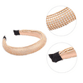 thumbnail image 3 of Diadema con diamantes de imitación para mujer, diadema ancha con cuentas de cristal y terciopelo acolchado, tocado de boda llamativo, diademas de moda para mujer, 3 of 5