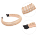 thumbnail image 3 of Diadema con diamantes de imitación para mujer, diadema ancha acolchada de terciopelo con cuentas de cristal, tocado de boda llamativo, diademas de moda para mujer, 3 of 5