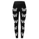 thumbnail image 3 of MKLEKYY Leggings ajustados con estampado de huesos para mujer, leggings de ejercicio para fitness, pantalones de yoga, 3 of 3