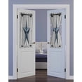 thumbnail image 2 of Texas Star Vintage Blackout Curtains, French Door Curtains for Door Window, Navy Blue Privacy Drapery for Patio/Sidelight Doors, 1 Panel with Tieback, 54 x 40 Inches, 2 of 6