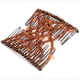 thumbnail image 3 of Peine mágico con forma de hojas y cuentas, horquilla doble, accesorios para el cabello para mujer (café), 3 of 10