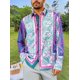 thumbnail image 1 of Camisa con estampado 3D de solapa con estampado floral nuevo europeo y americano, camisa de moda para hombre, camisa hawaiana de manga larga cómoda para hombre, 1 of 6